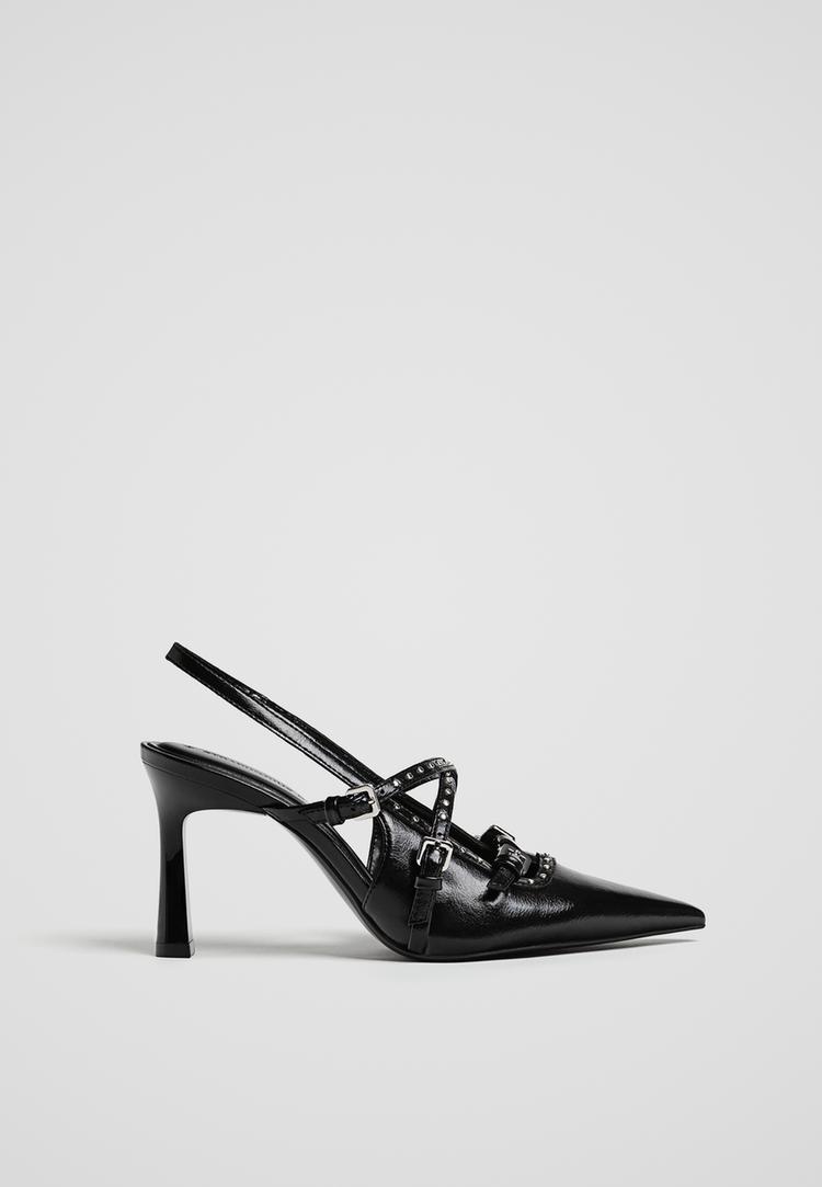 zapatos tacon tachas