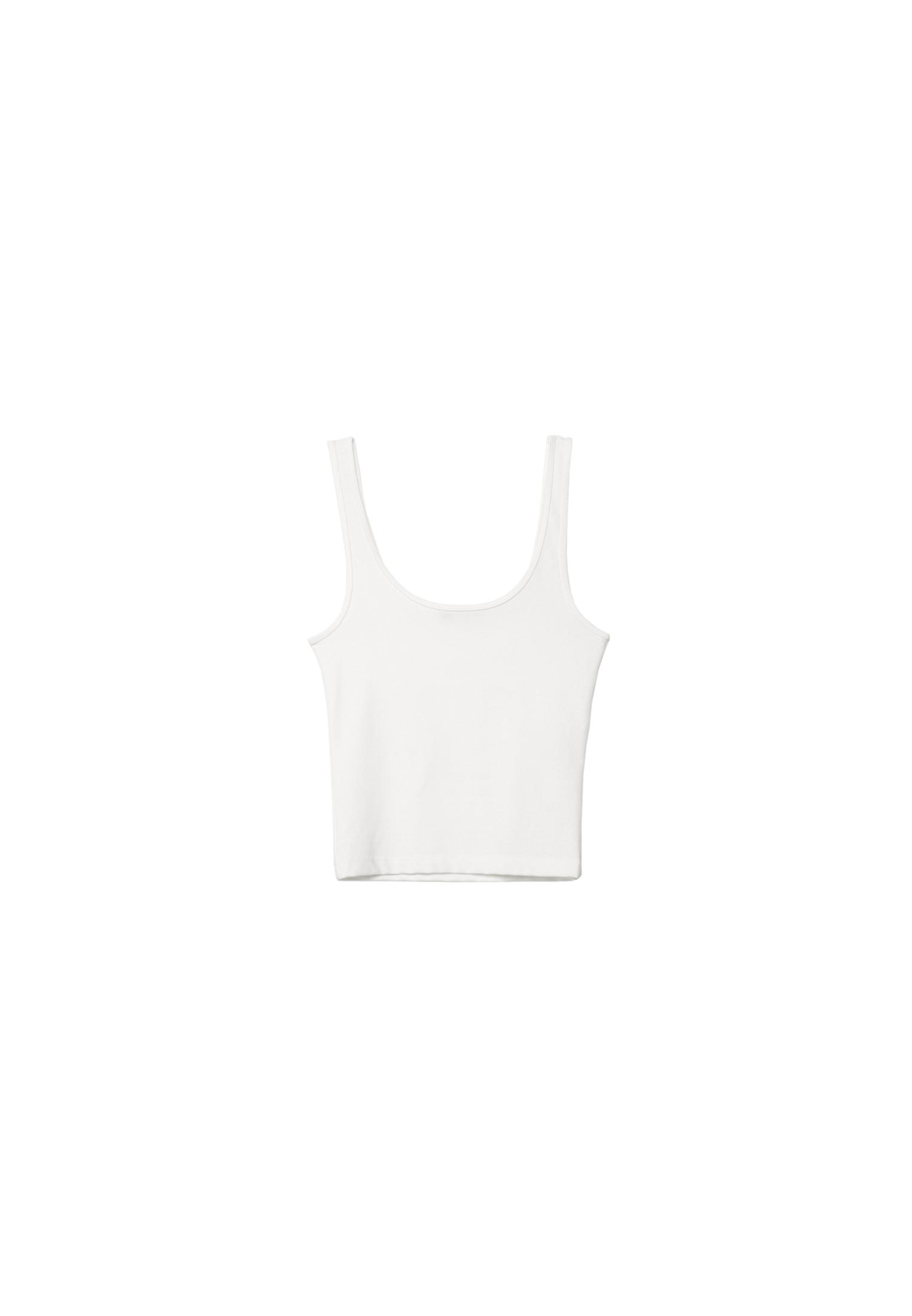Polyamide T-shirt — Ecru