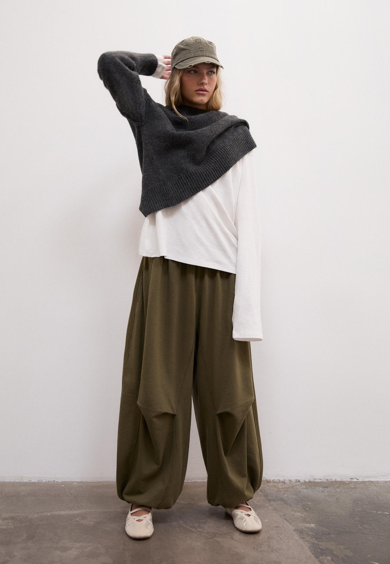 Boxy long sleeve T-shirt — White