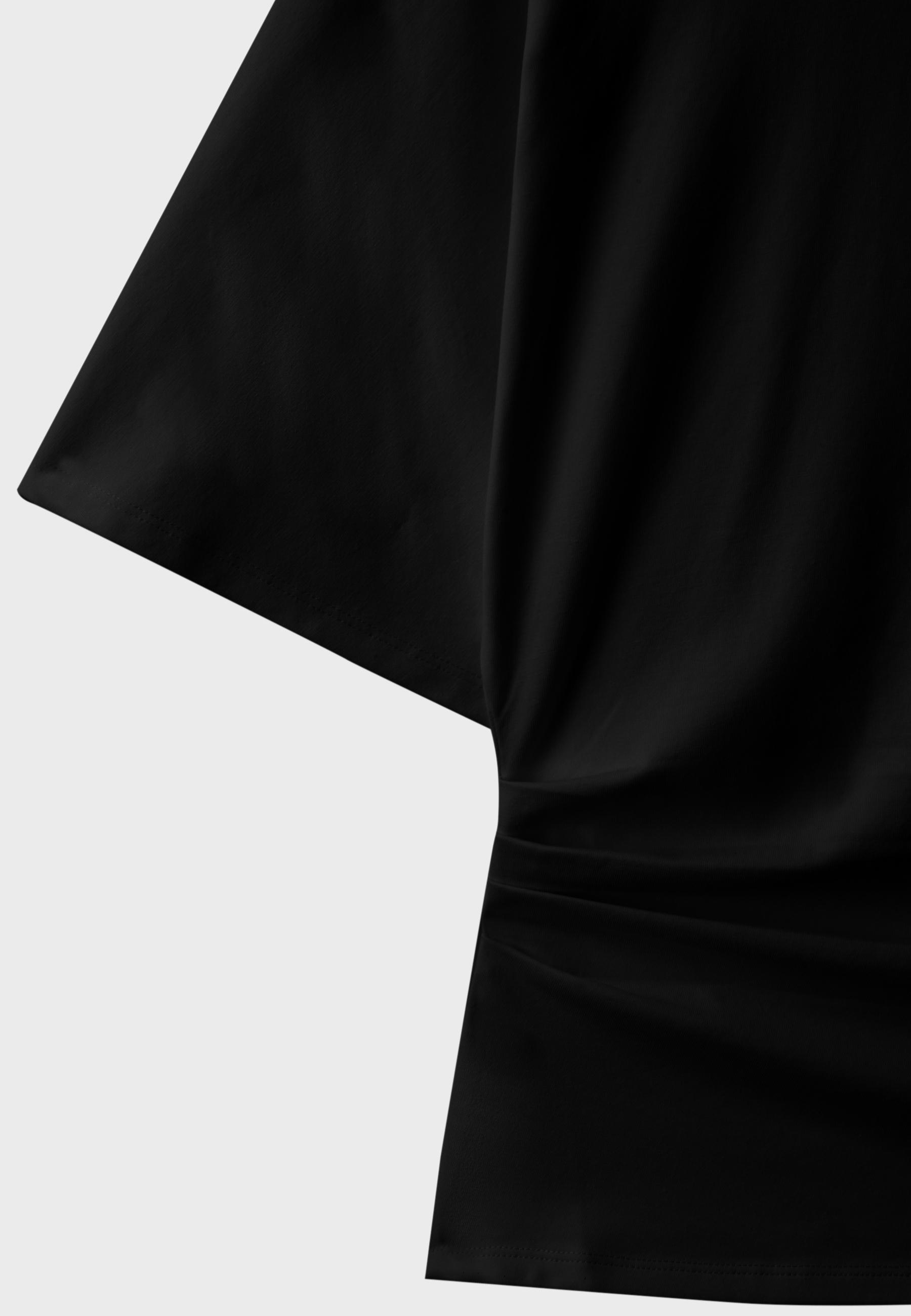 B08 Cap sleeve T-shirt — Black