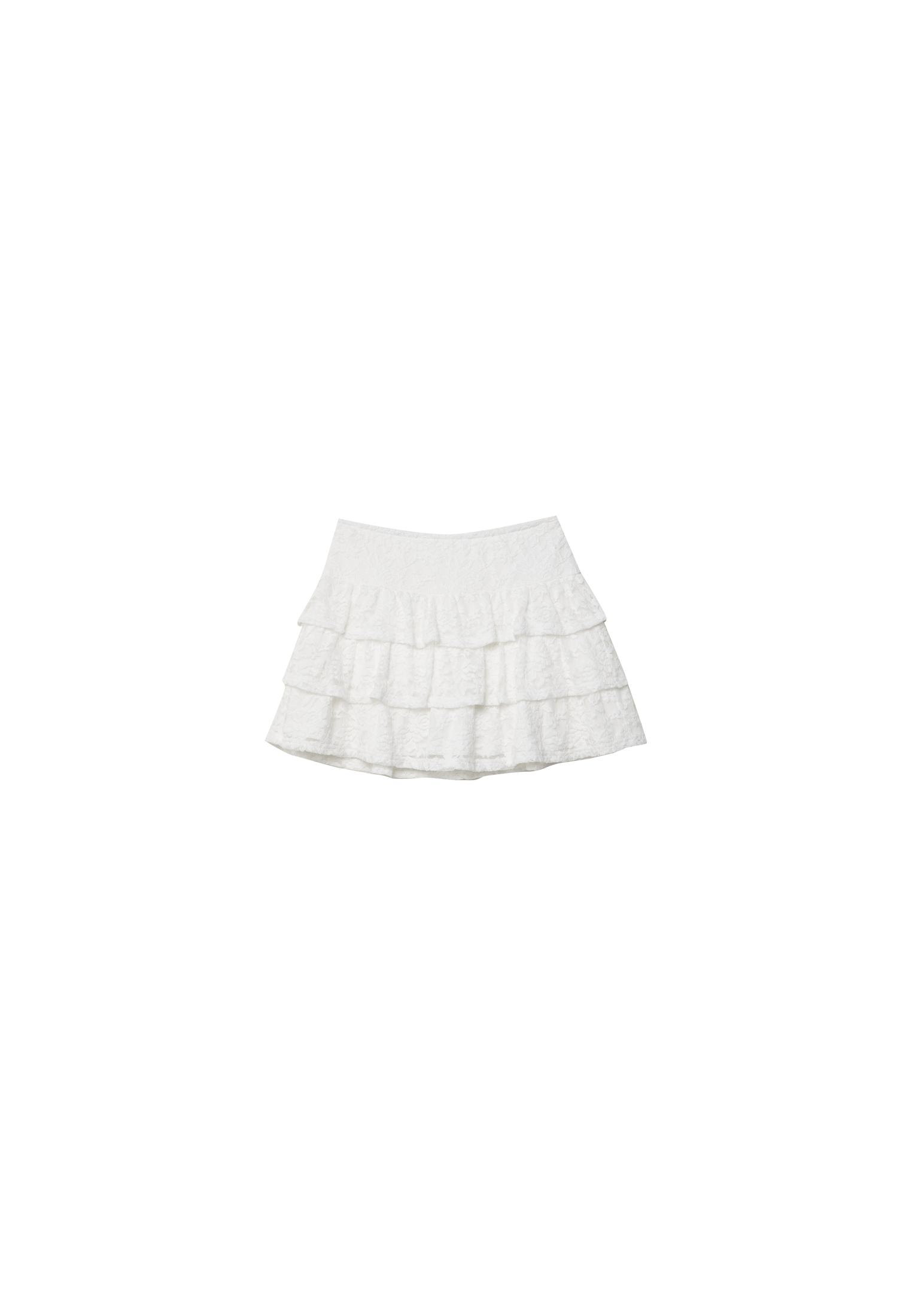 Lace skort — Ecru
