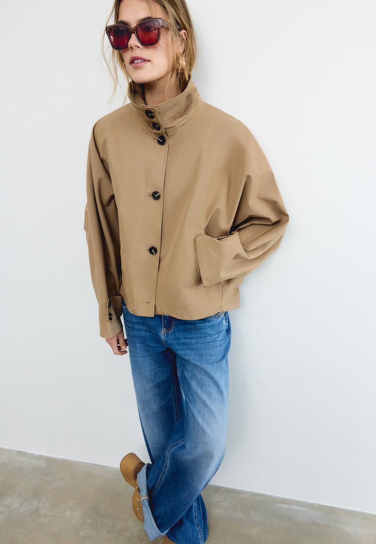 Stradivarius Τετράγωνα Γυαλιά Από Ρητίνη Με Χρωματιστά Κρύσταλλα Καφέ Os φωτογραφία