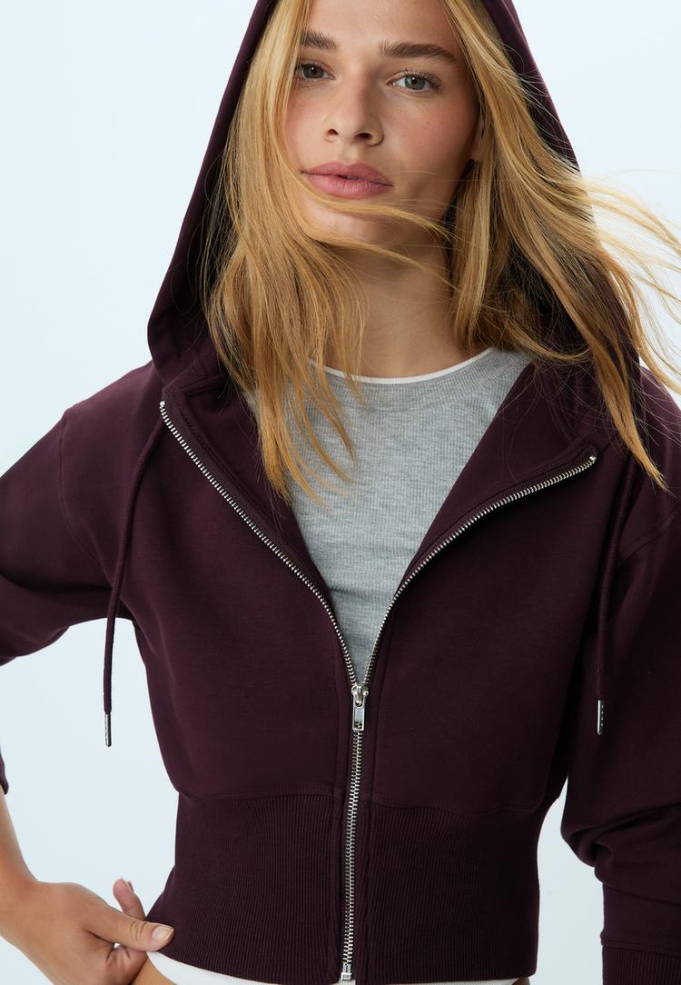 sweat a capuche zippe