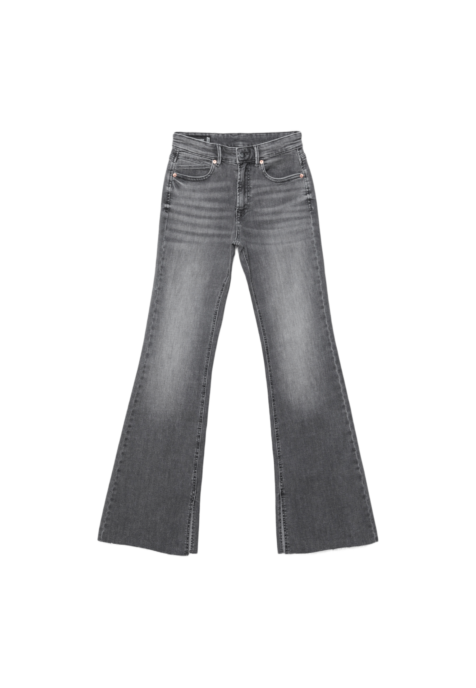 D74 yırtmaçlı çan paça jean - Görsel 9