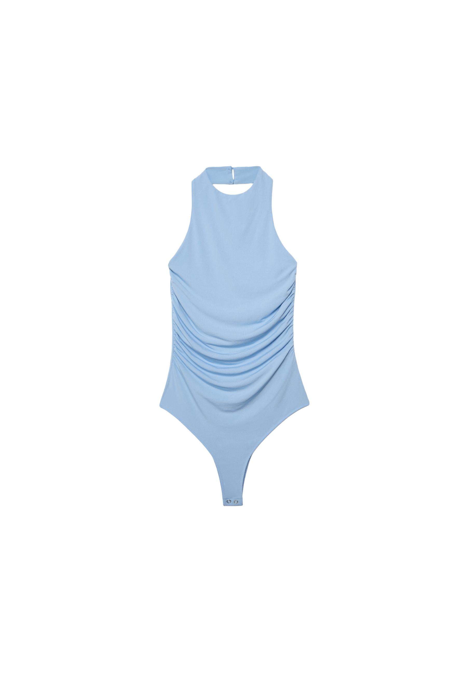 Halterneck bodysuit — Sky blue