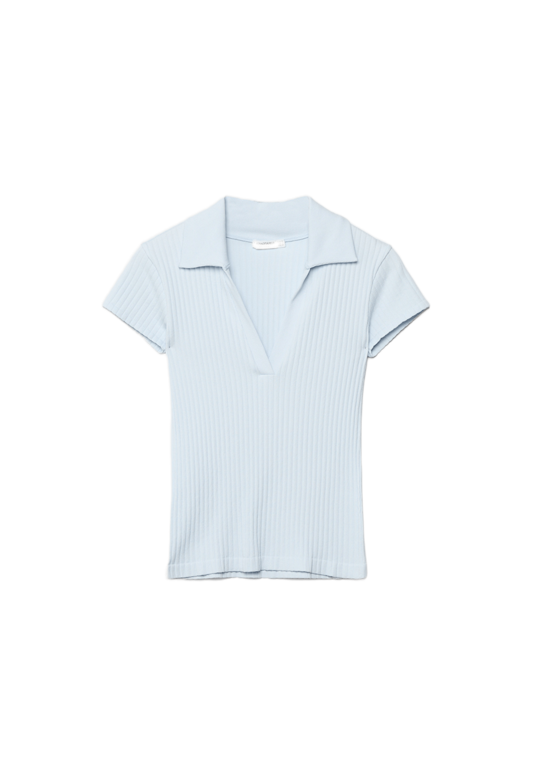 Basic seamless polo T-shirt — Sky blue