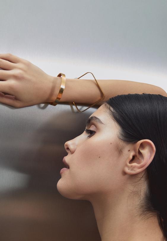 Stradivarius Set Of 2 Combined Waterproof Bracelets Yellow Os