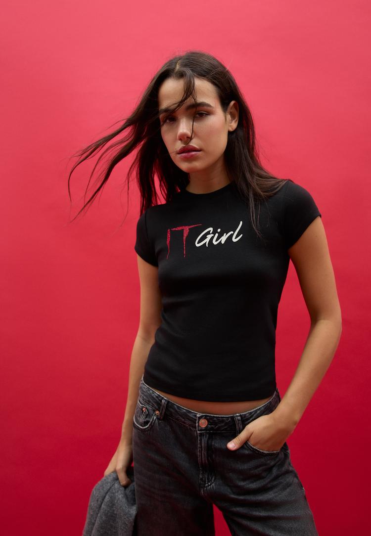 it girl fitted t shirt