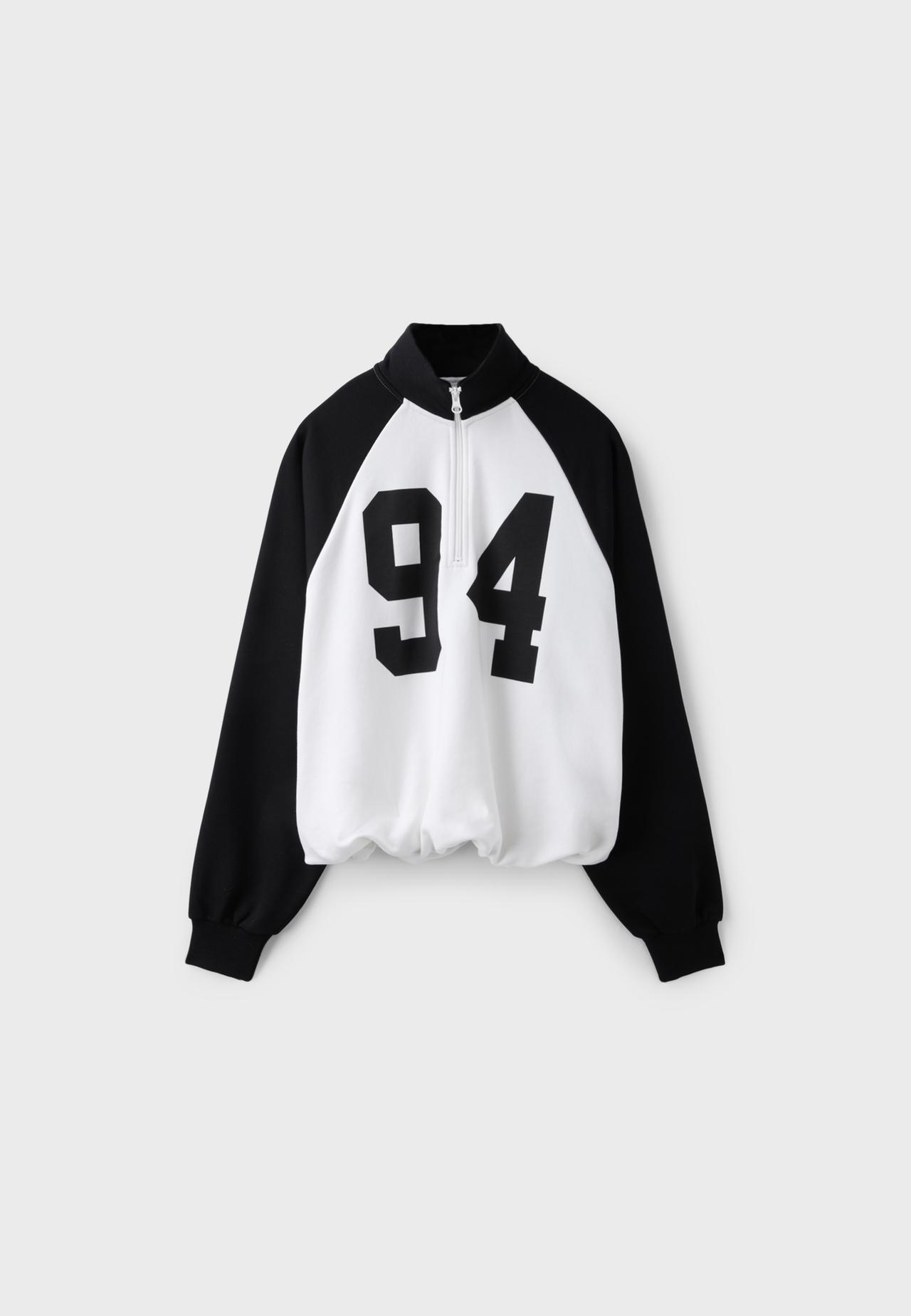 Raglan sleeve graphic sweatshirt — Black