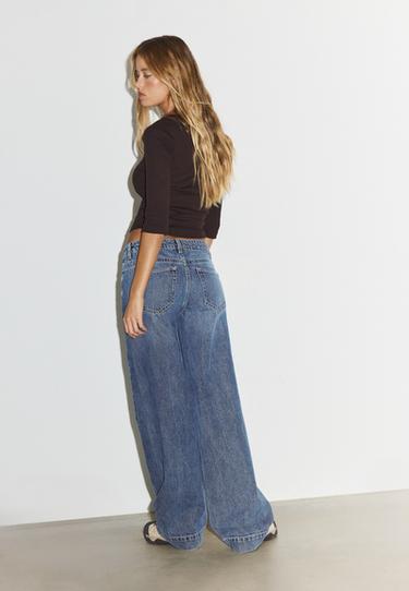 Low-rise straight jeans — OVERDYED BLUE DENIM 5