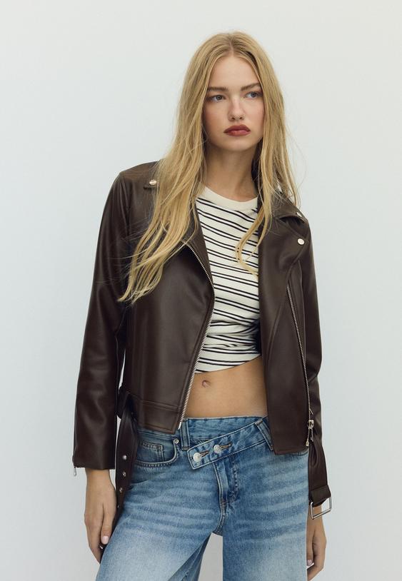 Biker Jakna Od Umjetne Kože