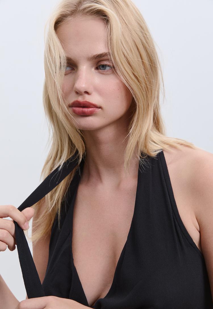 top fluide encolure americaine