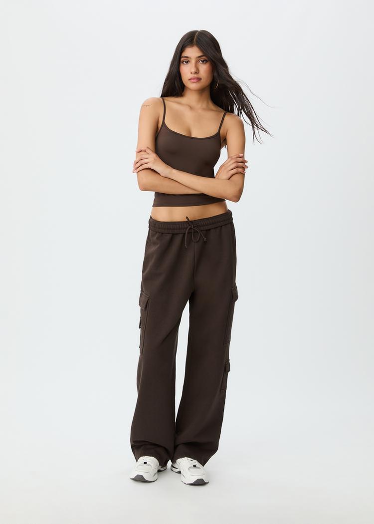 Stradivarius Τοπ Με Τιράντες Από Πολυαμίδιο Καφέ Xl