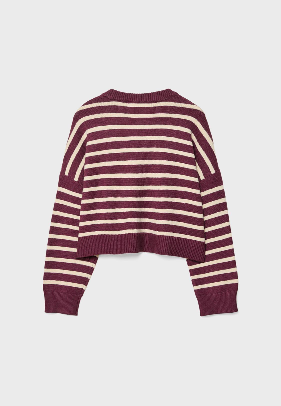 Jersey Verde Stradivarius Jersey Morado Jersey Punto Crop Rayas