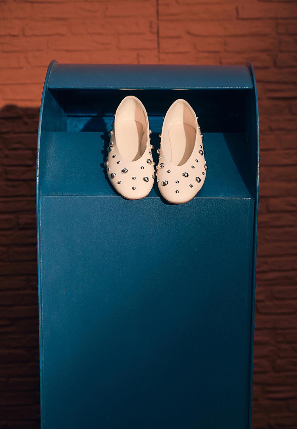 Studded ballet flats