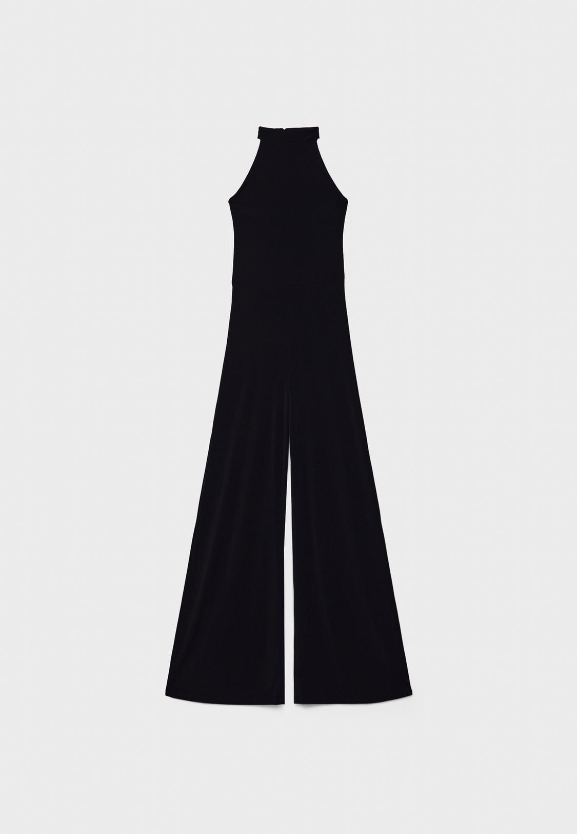 Cuello Halter Mono Pantalon Mujer Largo Monos De Verano Para Mujer