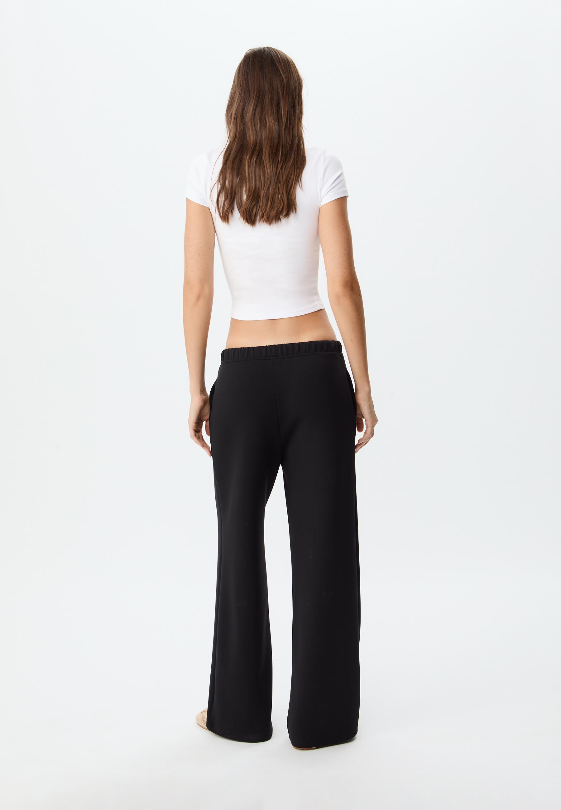 パンツ +DEINET+ OVERLAP WIDE TROUSER IN BLACK KDBGB4S251106 adidas trousers Oversized TP women's black color at PRM US