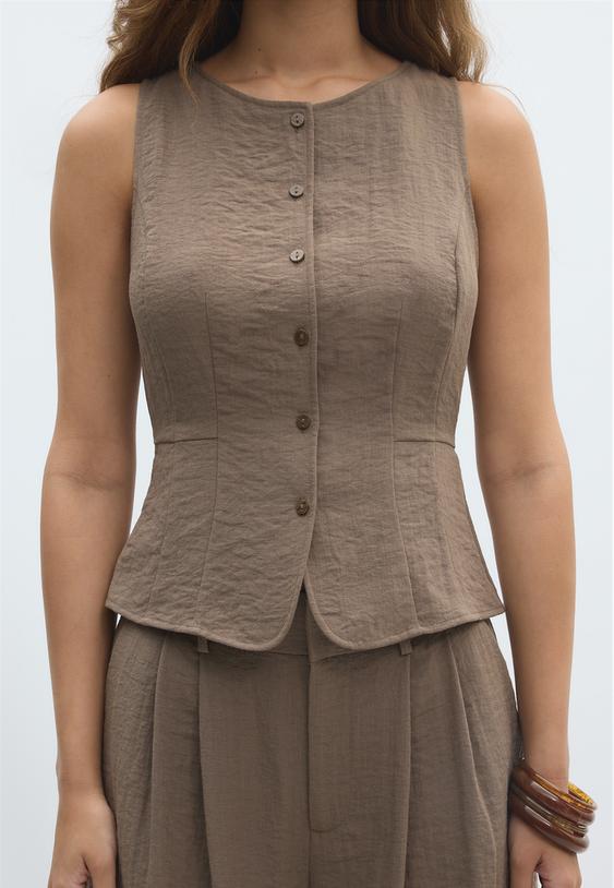 gilet con bottoni