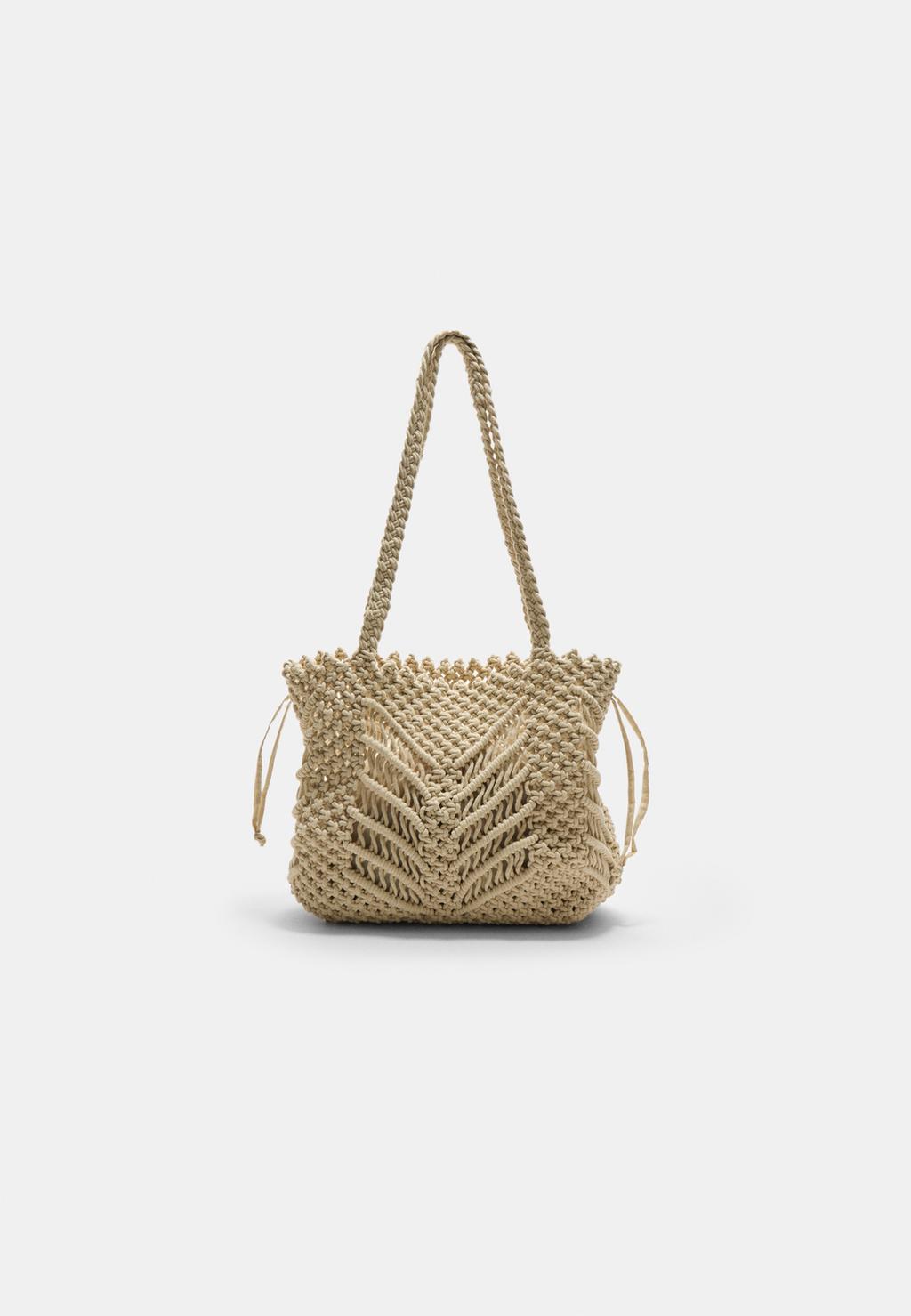 Bolso shopper macramé