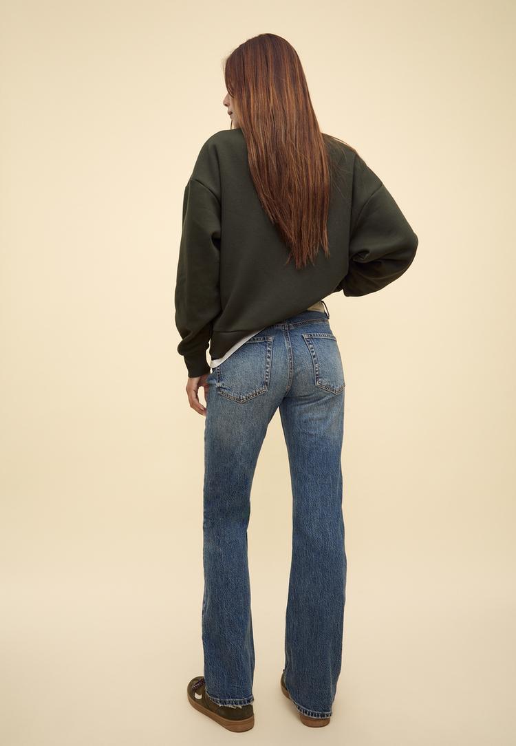 d98 straight fit vintage gorunumlu jean