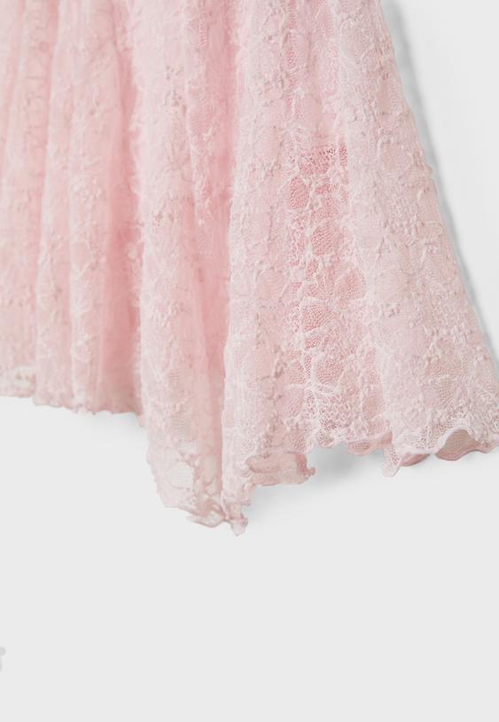 Asimetrik dantel mini etek - Görsel 10