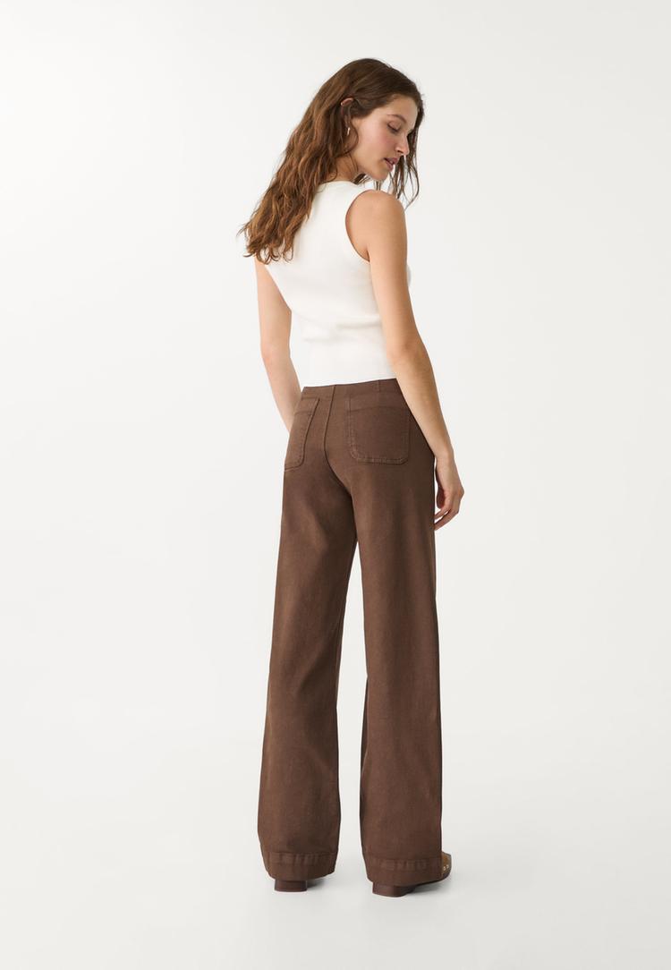 d77 pantalon minimal bolsillos