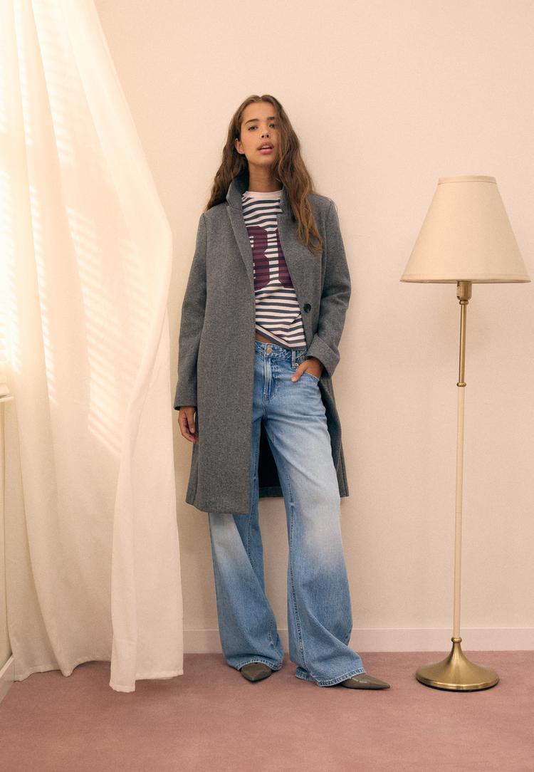 manteau basique toucher doux