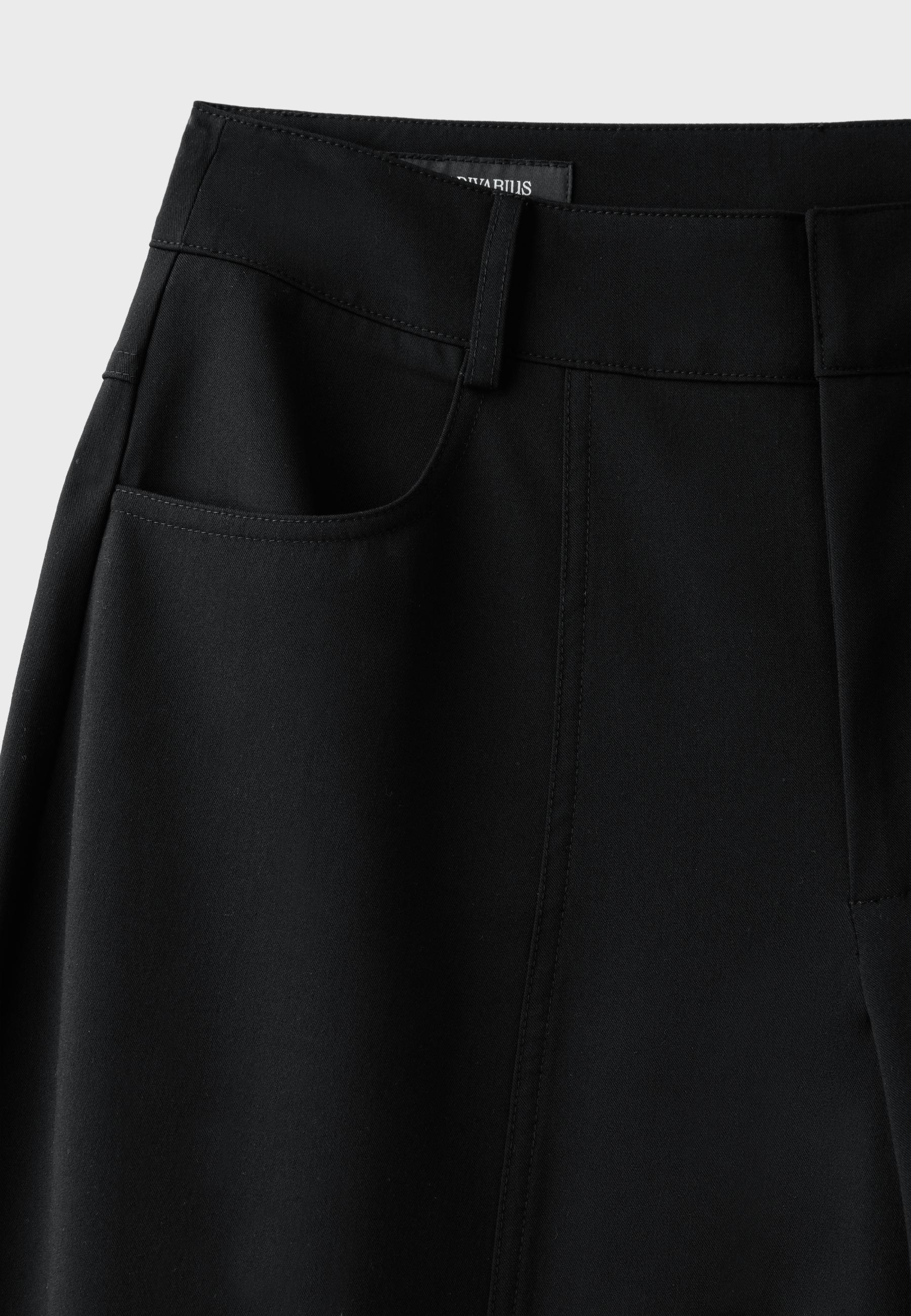 Tailored barrel trousers — Black