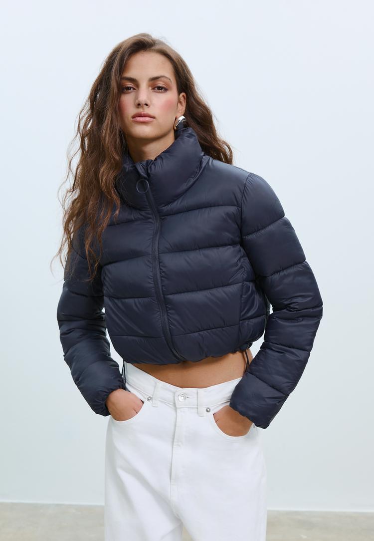 high neck puffer jacket