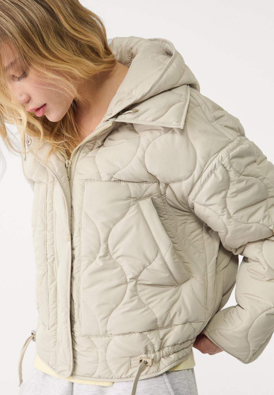 Daunenjacke Steppjacke Beige Zara Daunenjacke Kinderjacken Zara