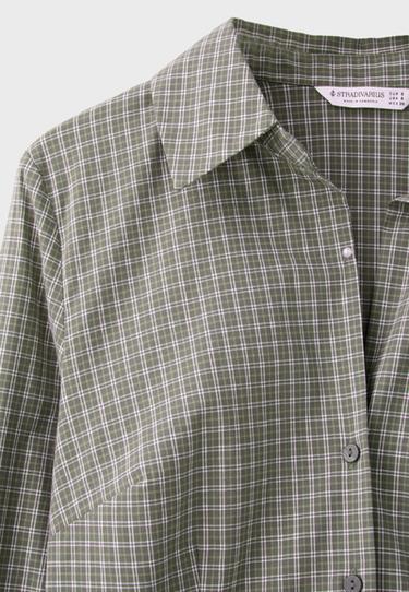 Basic fitted shirt — Khaki 9