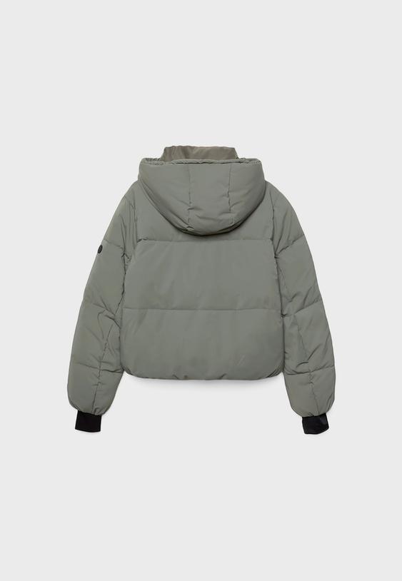 Kapüşonlu şişme ceket - Görsel 9