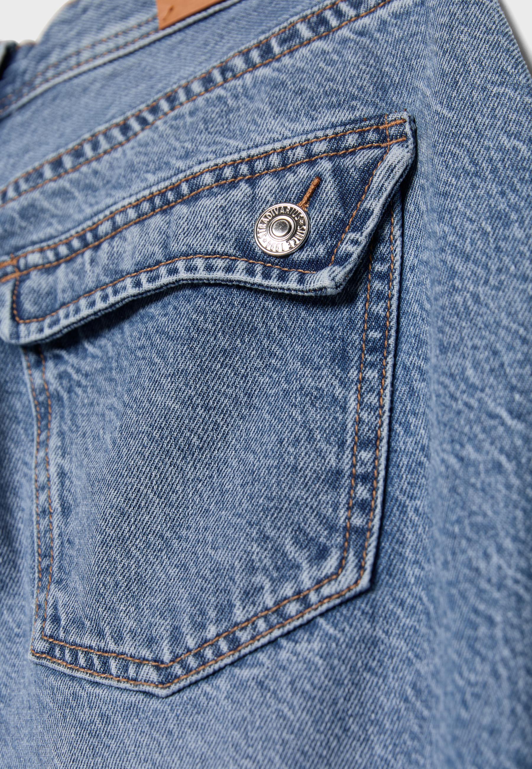 Low-waist barrel jeans — MEDIUM BLUE DENIM