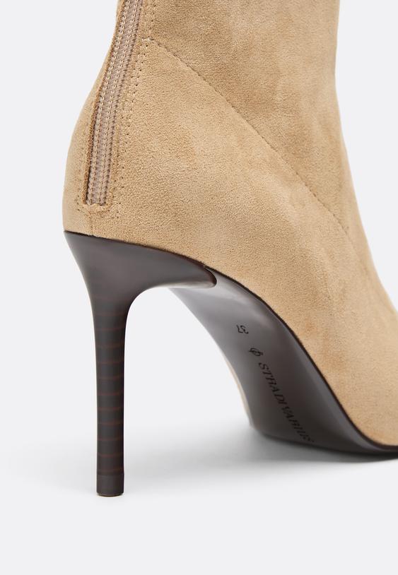 suni suet stiletto topuklu bot