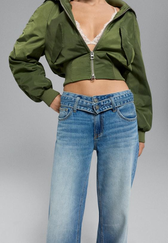doublewaist wideleg jeans