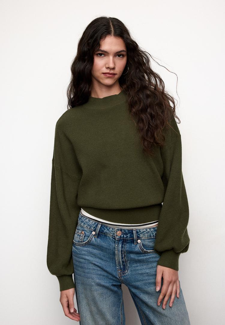 pull en maille a col montant