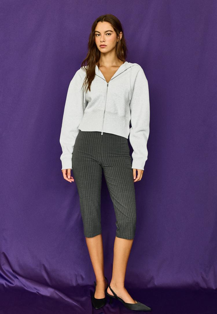 sweater met capuchon en rits