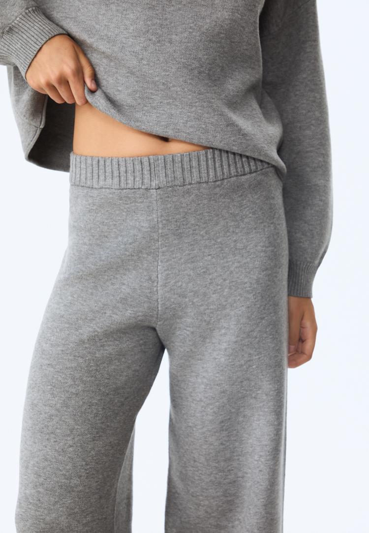 pantalon ancho punto largo