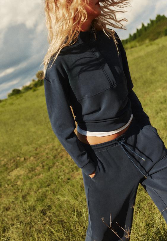 pantalon jogger palazzo tacto suave