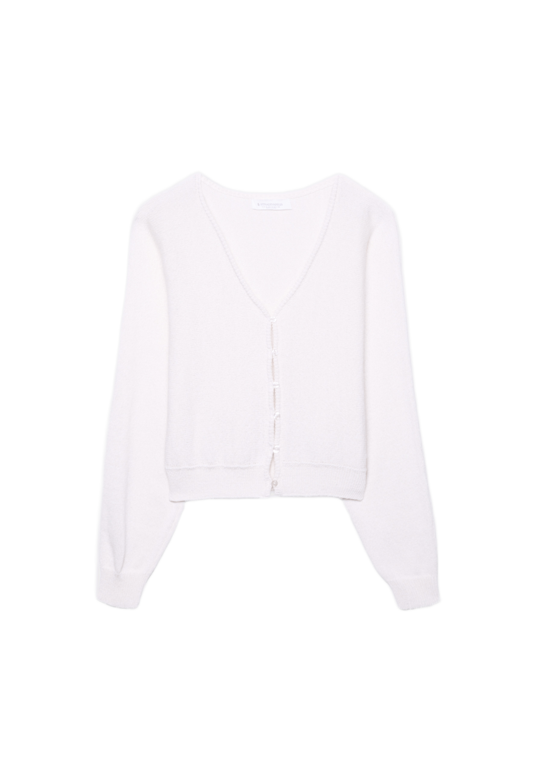 Batwing sleeve knit cardigan — Vanilla