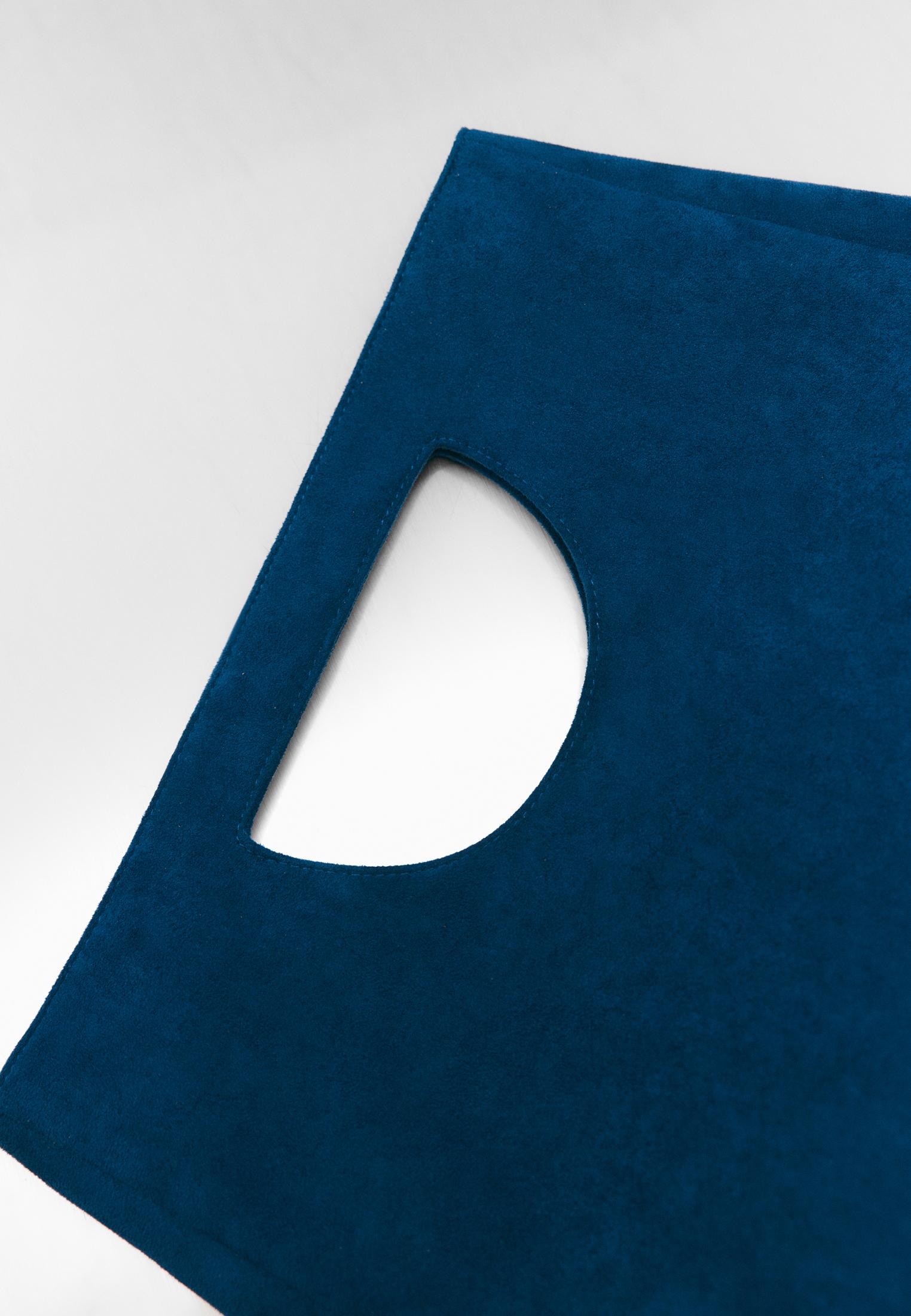 Square crossbody handbag — Blue