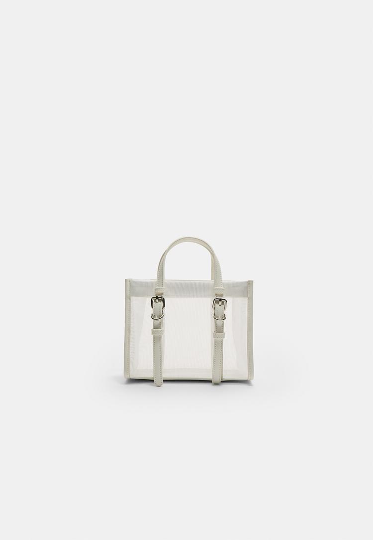 bolso tote rejilla