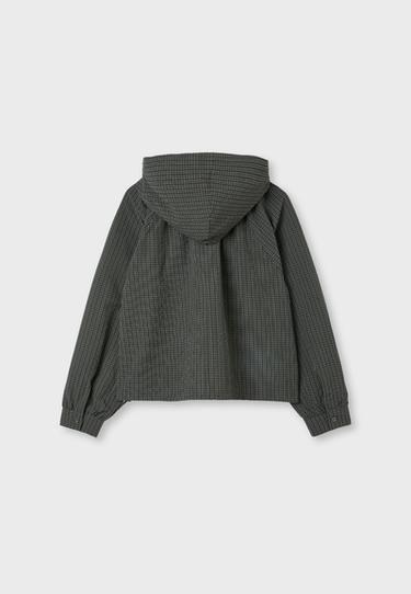 Technical check sweatshirt — Khaki 8
