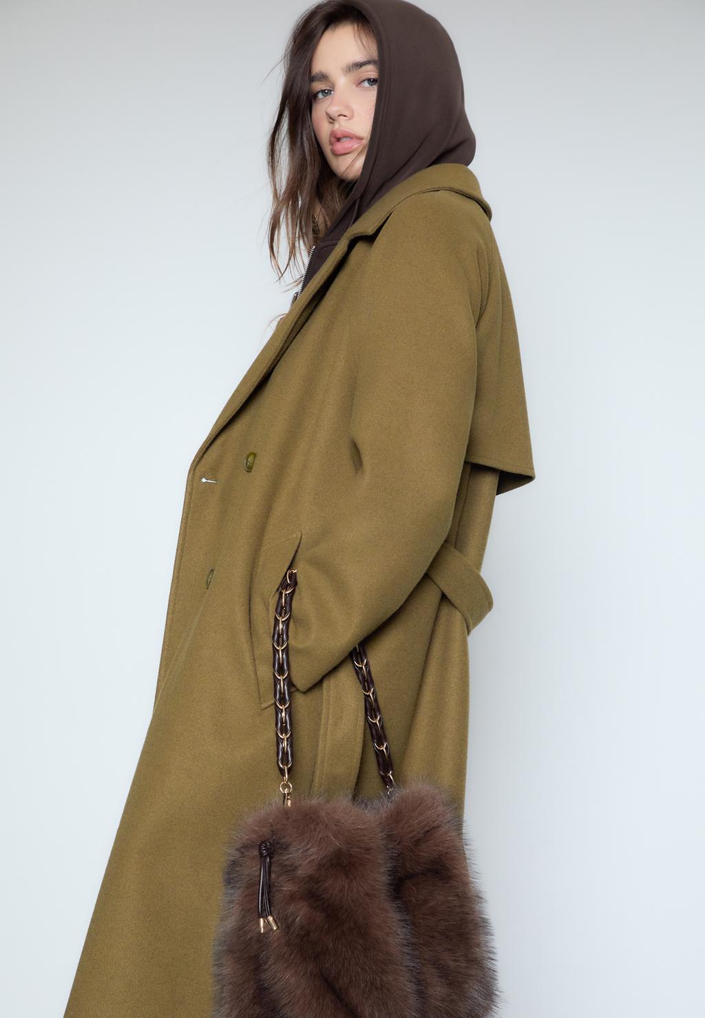 Zachte trenchcoat
