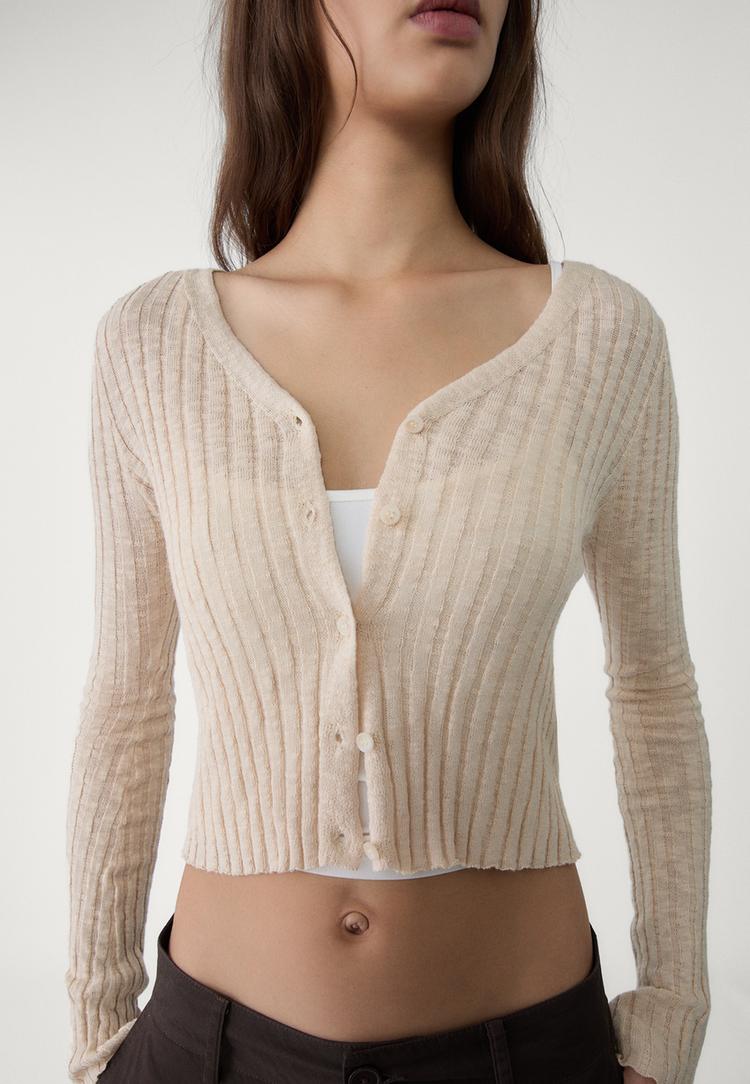 chaqueta punto botones