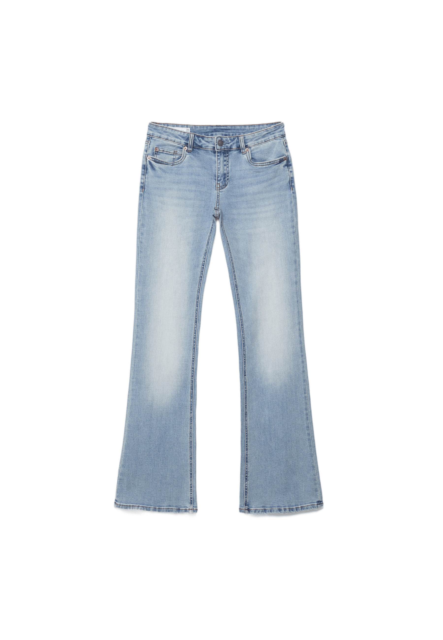 D67 slim bootcut jeans — MEDIUM LIGHT BLUE DENIM