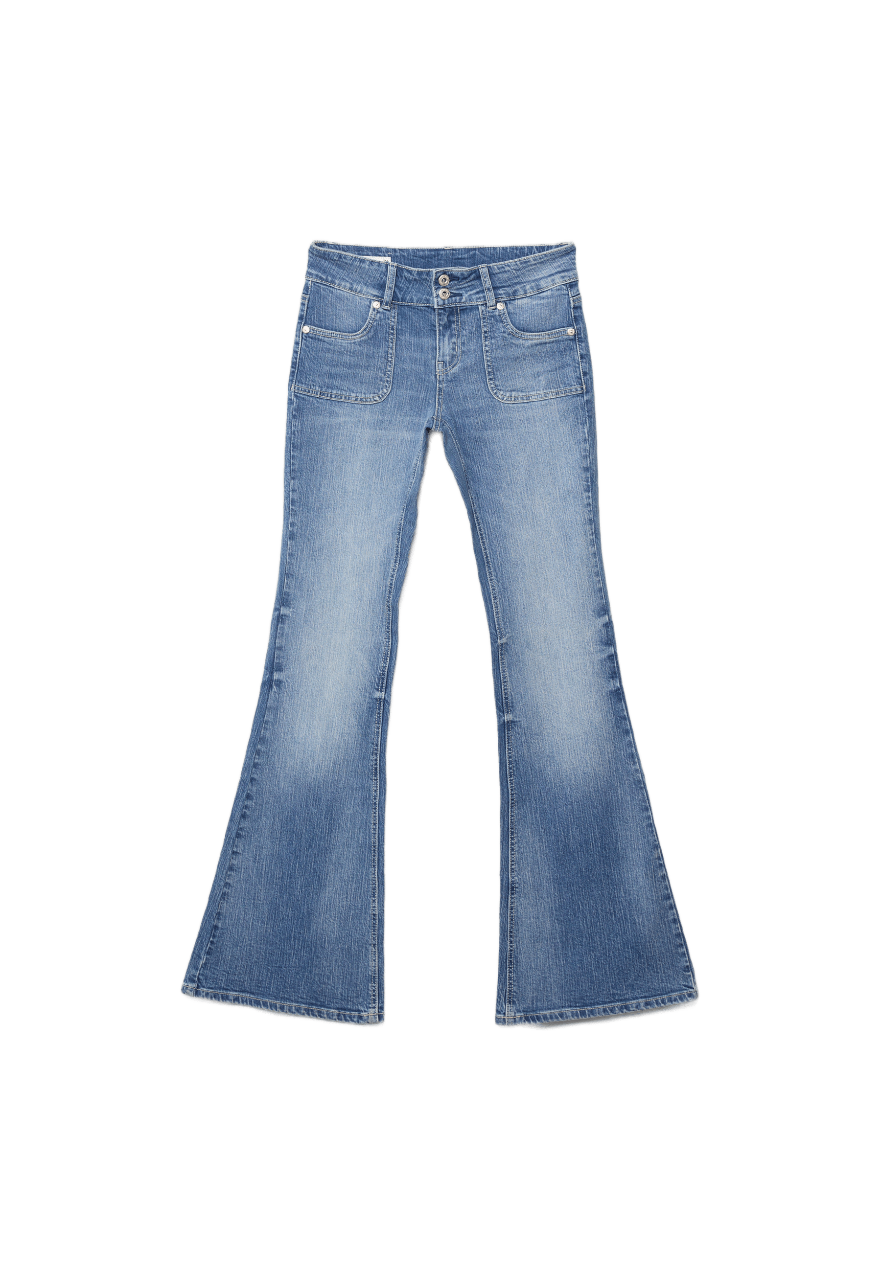 Düşük bel dikişli cepli jean - Görsel 15