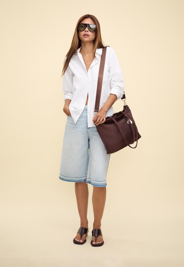 bolso shopper tejido charm