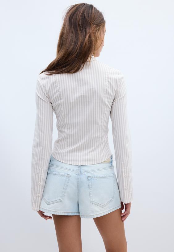camisa fitted doble cremallera bengalina