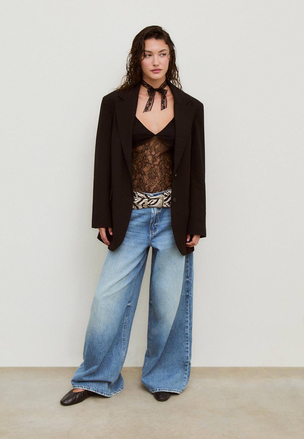 D99 loose wide leg jeans
